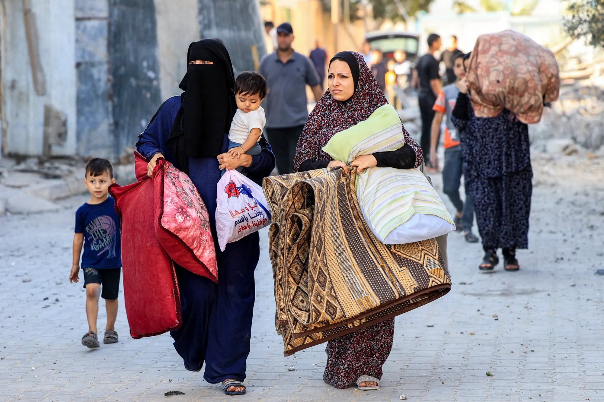 #فلسطين:تقرير أممي يؤكد تهجير نحو نصف مليون إمرأة وفتاة في قطاع غزة منذ بدء العدوان الصهيوني