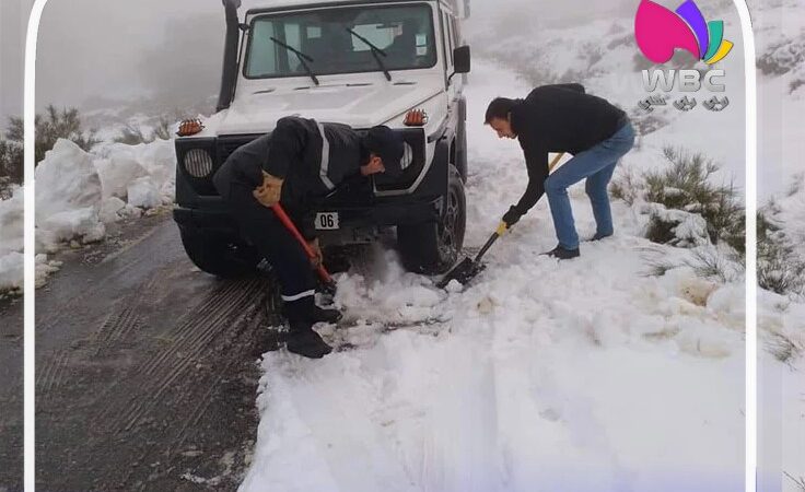 ولايتي البويرة و تيزي وزو:طرق مغلقة بسبب الثلوج