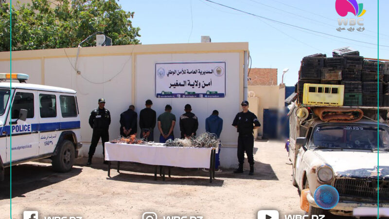 المغير: الإطاحة بشبكة إجرامية مختصة في سرقة الكوابل والأنابيب النحاسية