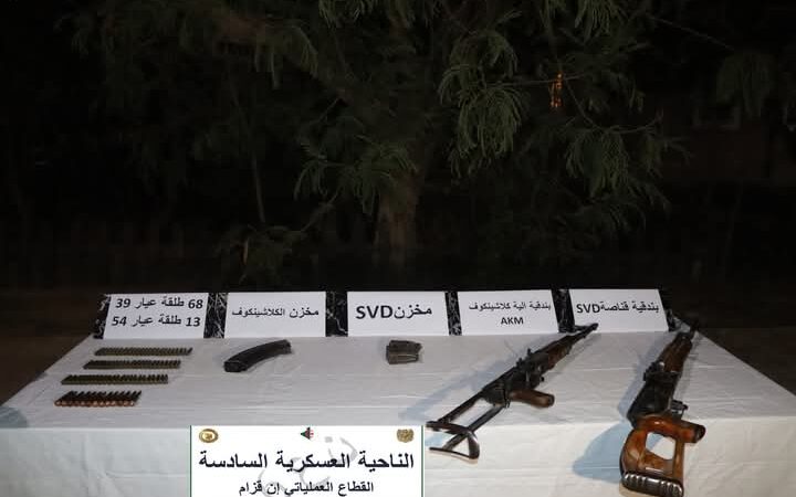 الحصيلة العملياتية للجيش الوطني الشعبي خلال الفترة الممتدة من 15 إلى 20 ماي